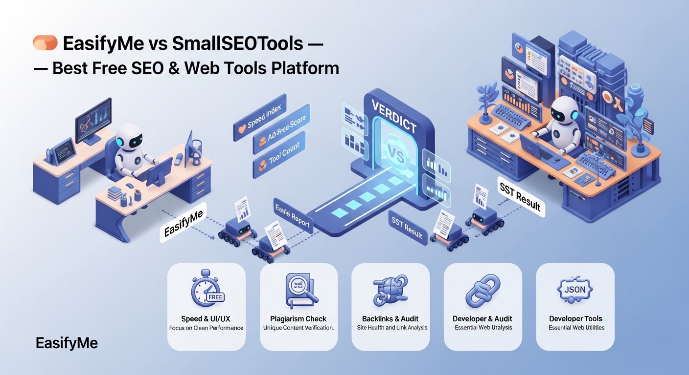 EasifyMe vs SmallSEOTools: The Ultimate Free SEO & Web Tools Platform Comparison 2026