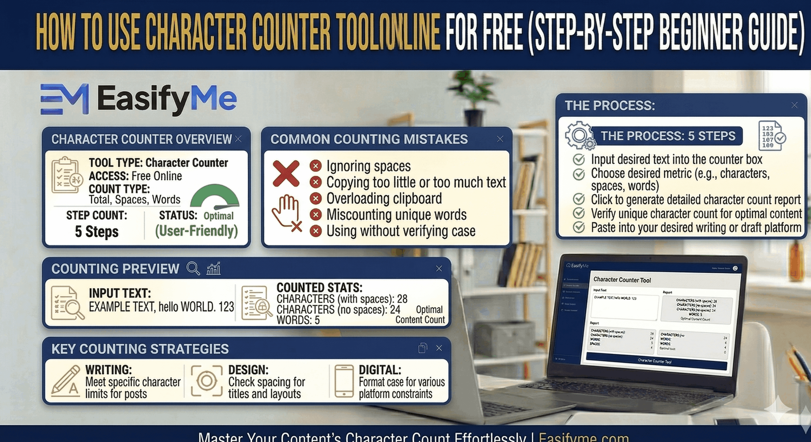 How to Use Character Counter Tool Online for Free (Step-by-Step Beginner Guide)