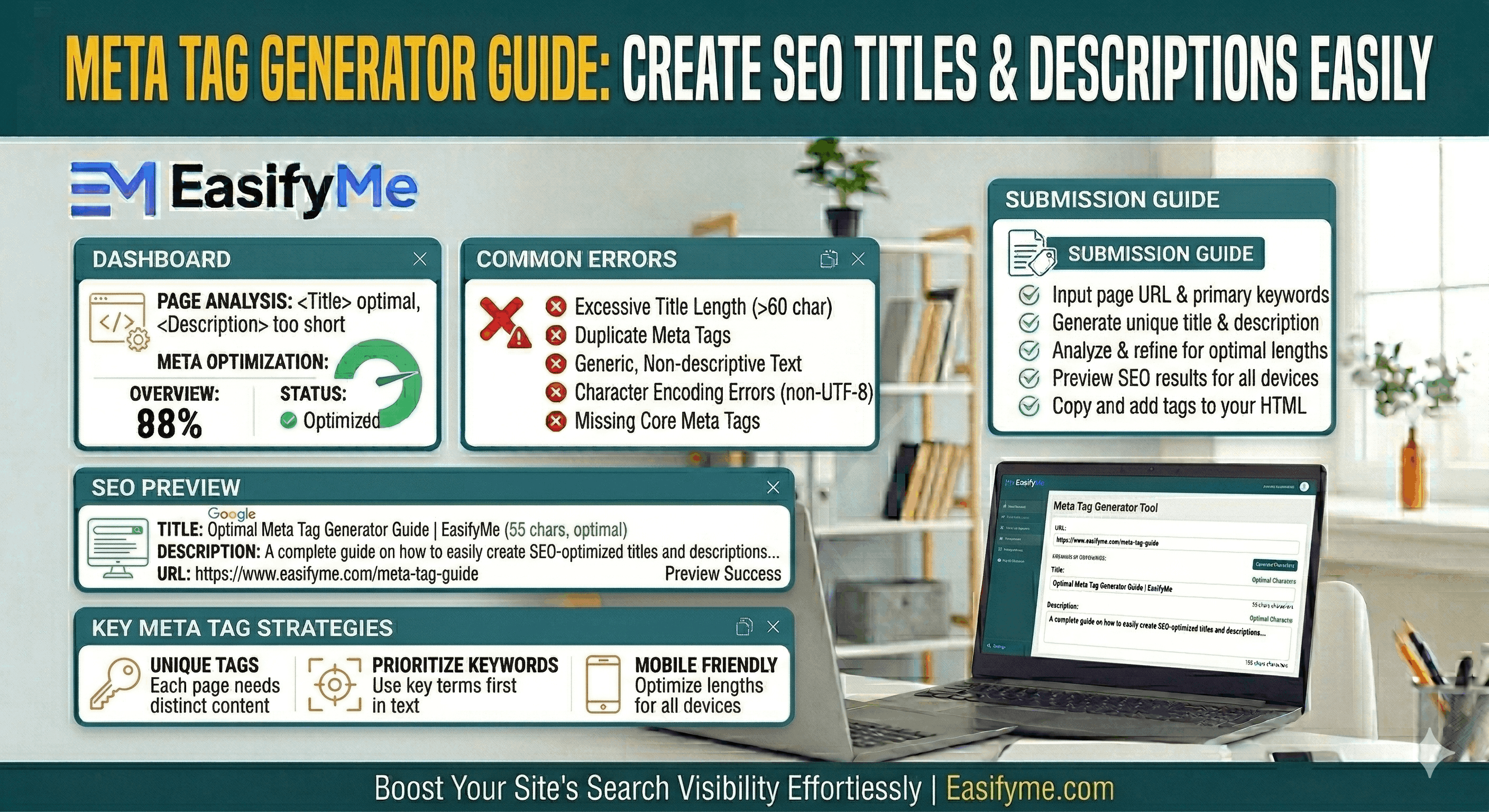 Meta Tag Generator Guide: Create SEO Titles & Descriptions Easily