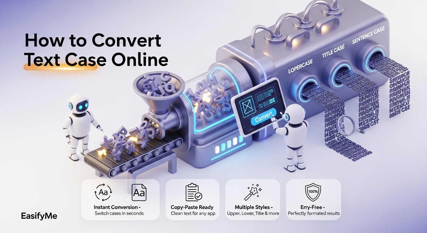 How to Convert Text Case Online: Uppercase, Lowercase, Title Case, and 5 More