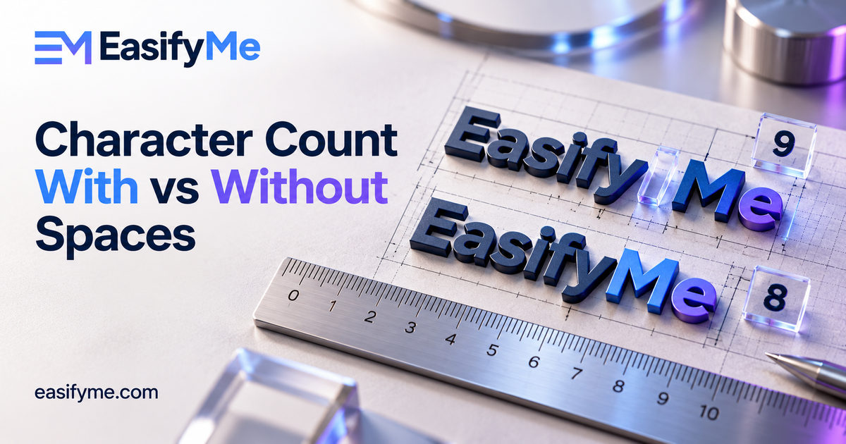 Character Count With vs Without Spaces: How Character Counting Really Works