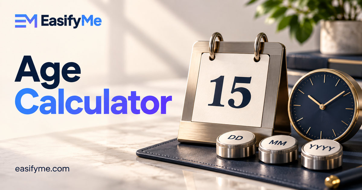 Age Calculator: How to Calculate Your Exact Age (Formula & Examples 2026)