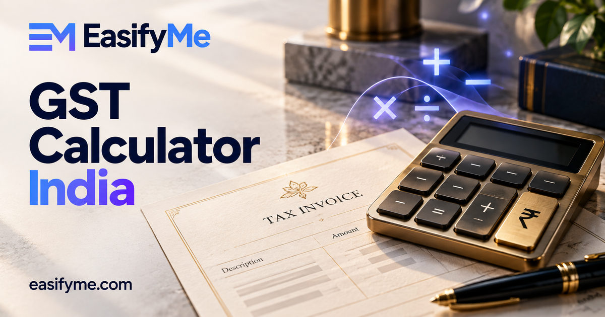 GST Calculator India: Formula, GST 2.0 Rates & Worked Examples (2026)